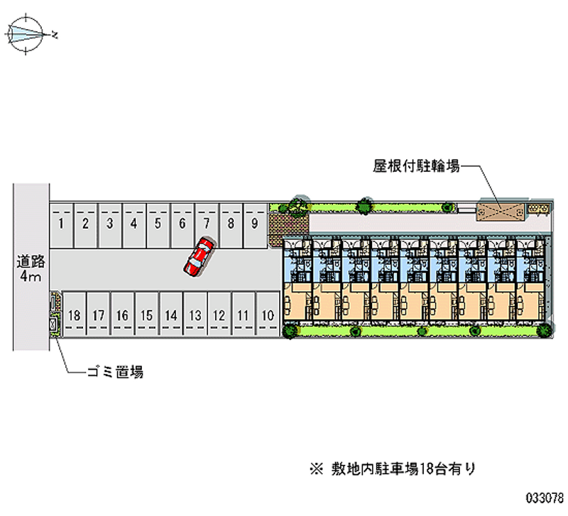 33078 Monthly parking lot