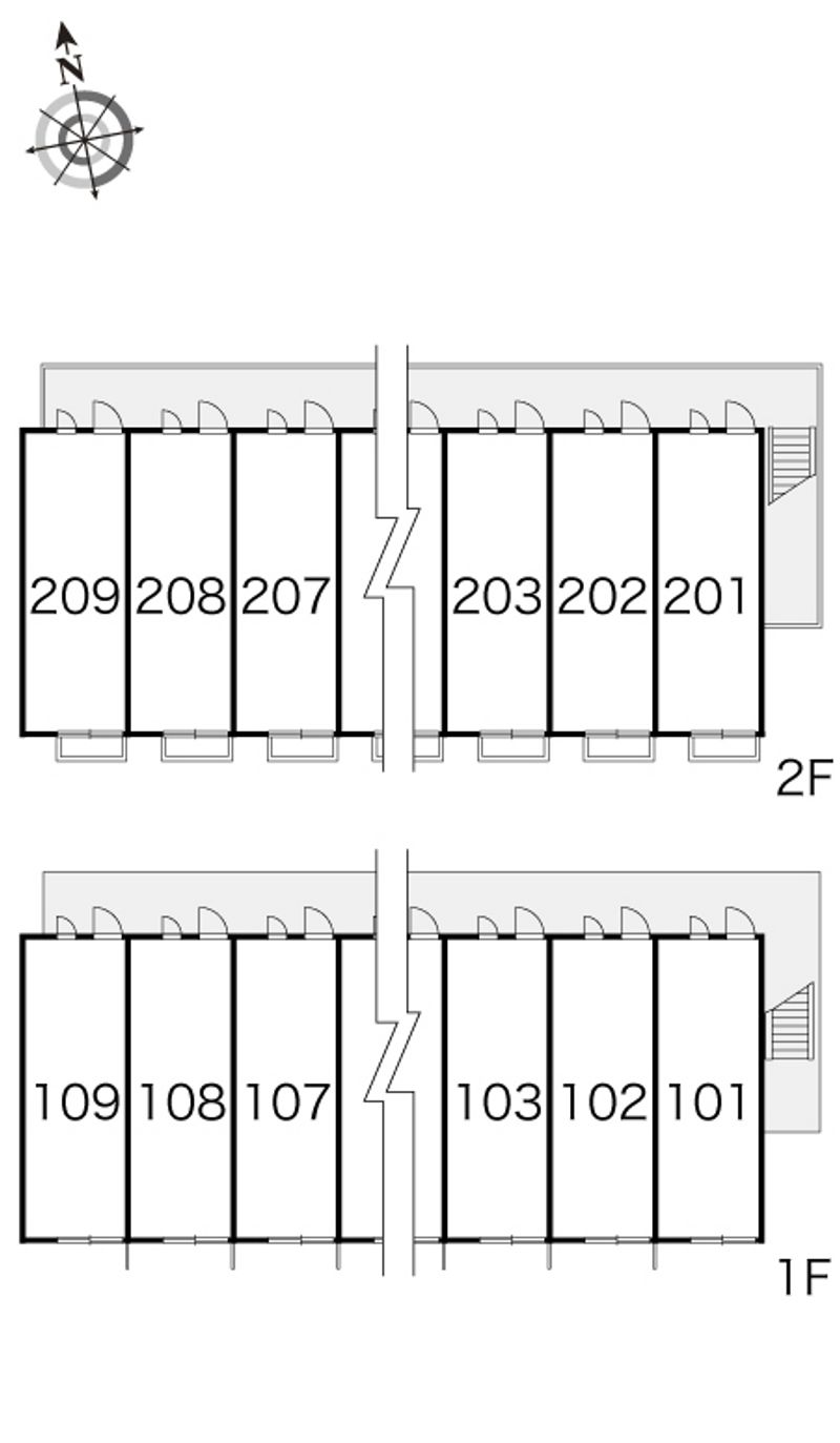 レオパレス千々川 間取り配置図