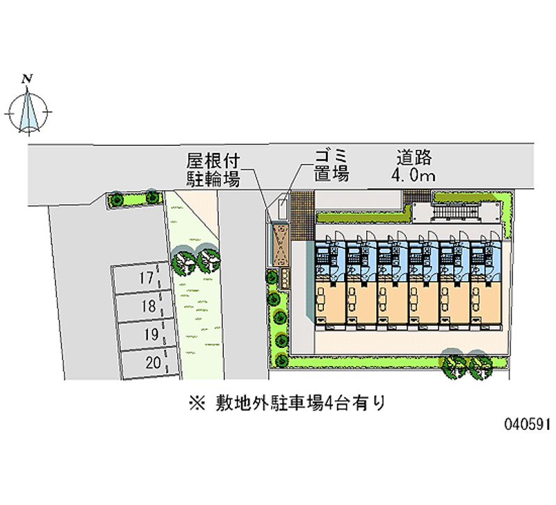 40591 Monthly parking lot