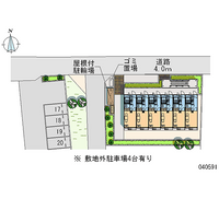 レオパレスアヴニールＣ 区画図