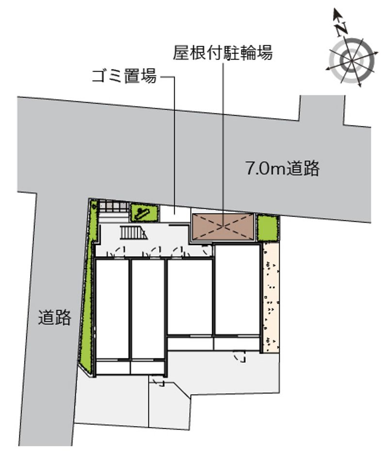 クレイノＳｍａｌｌＲｉｖｅｒⅡ 配置図