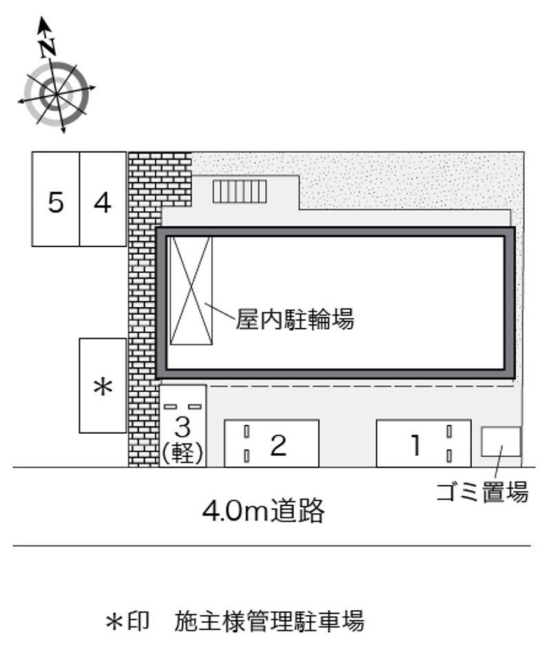 レオパレスパレス猪名寺Ⅲ 配置図