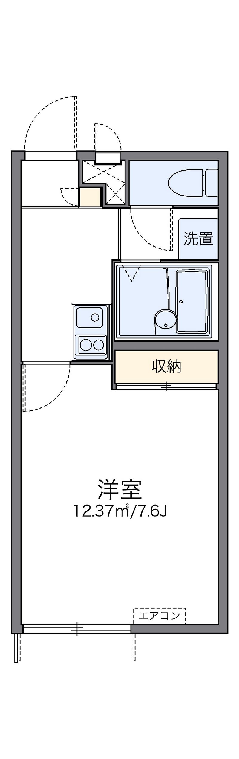 レオパレス瑞喜 間取図