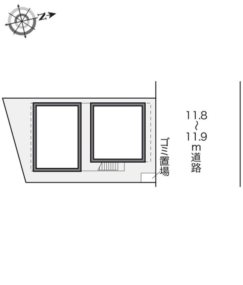 レオパレス西町 配置図