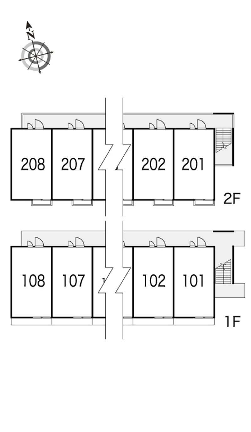 レオパレスサマールＫ 間取り配置図
