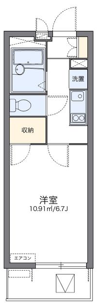 レオパレスＫＲＨフレンドⅡ 間取り図