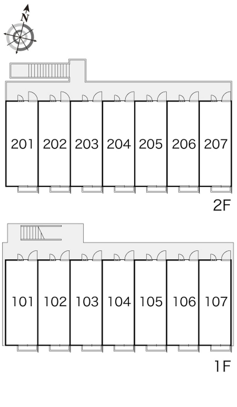 レオパレス東峰第３ 間取配置図