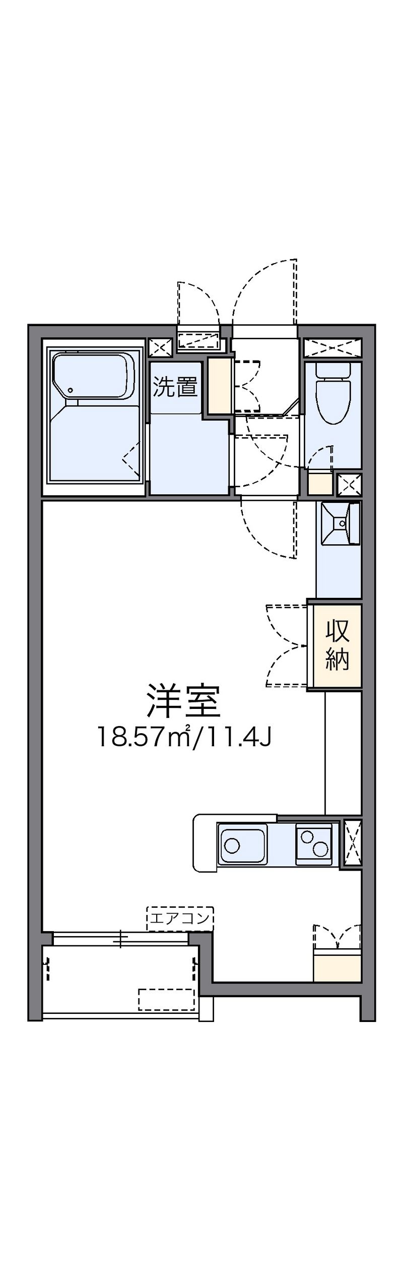レオネクストＦＵＴＡＢＡ 間取図