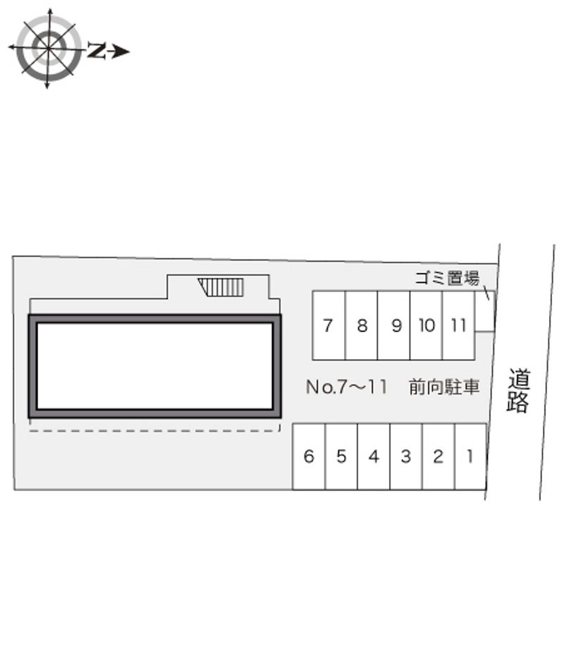 レオパレス鹿鳴館 配置図