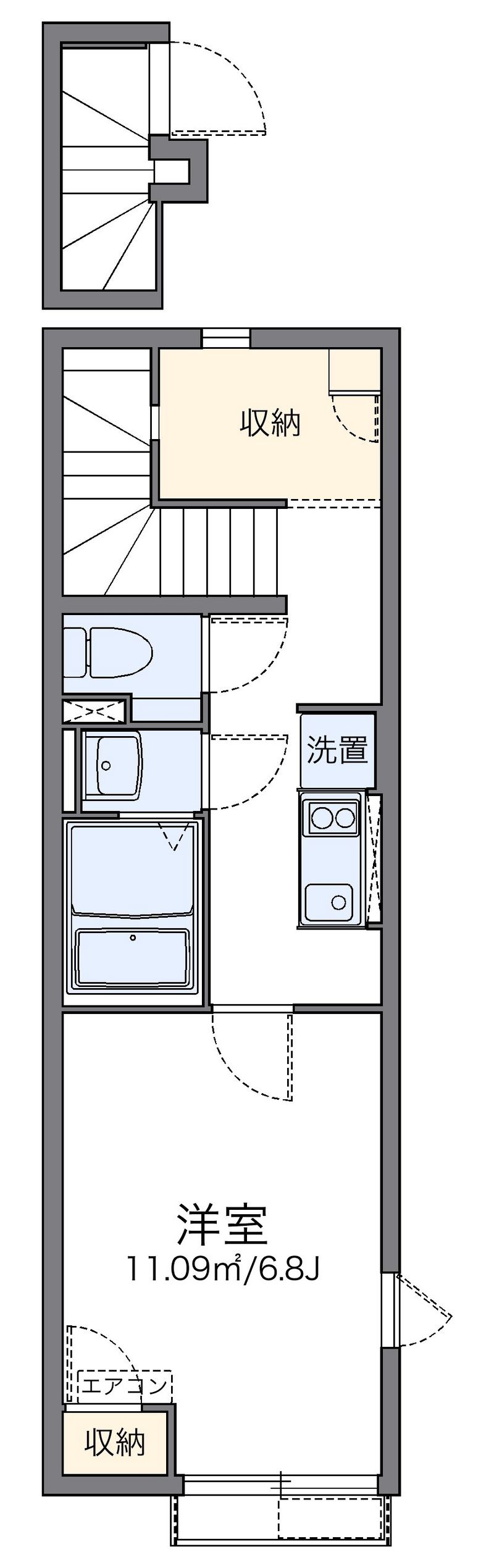 レオネクストＣｏｃｏ　Ｗａｖｅ 間取図