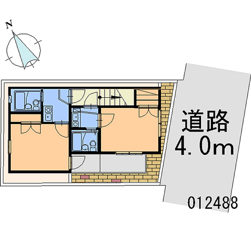 レオパレス赤い家 区画図
