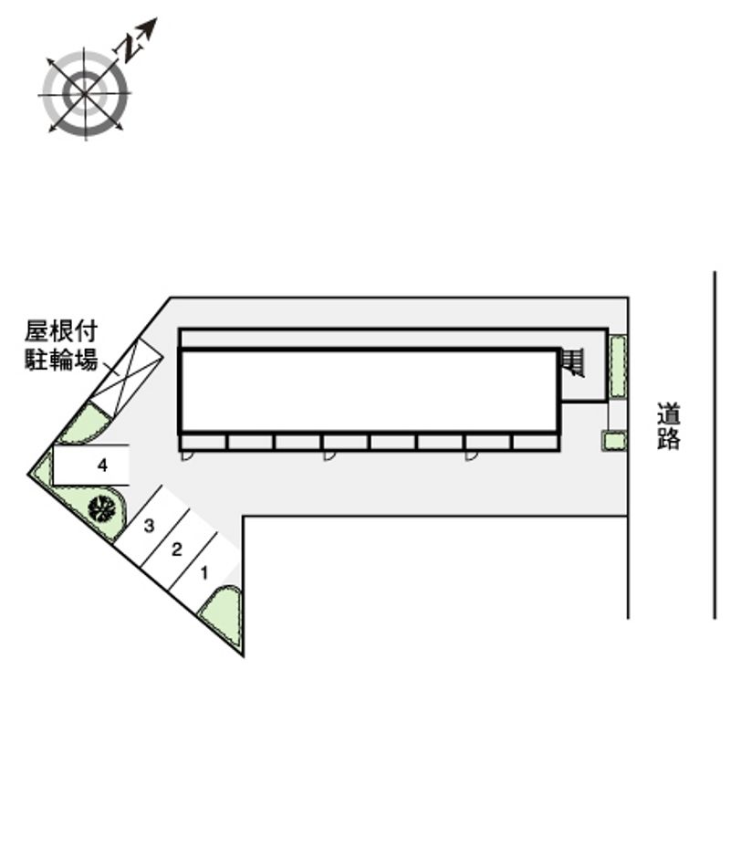 レオパレス豊里 配置図