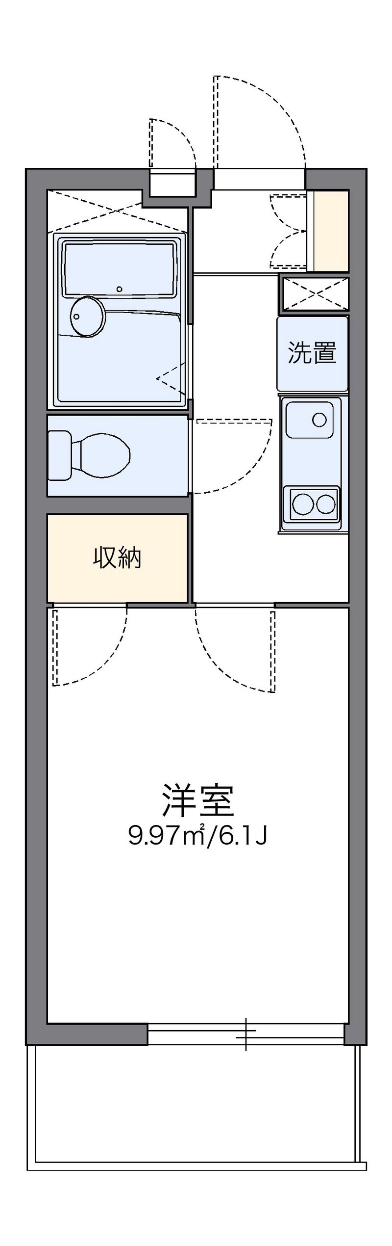 レオパレス平尾 間取図