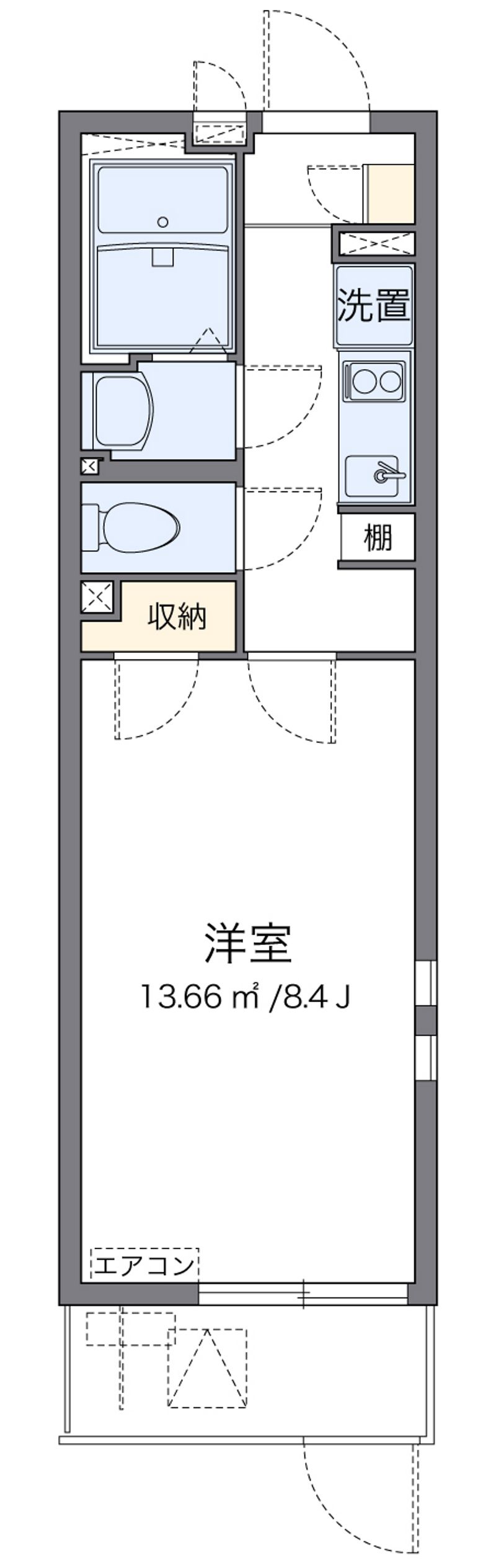 クレイノセントコージア山崎 間取図