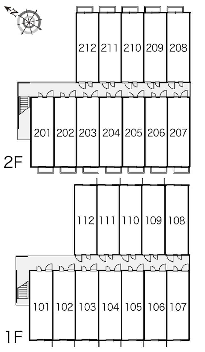 レオパレスグレース赤坂 間取り配置図