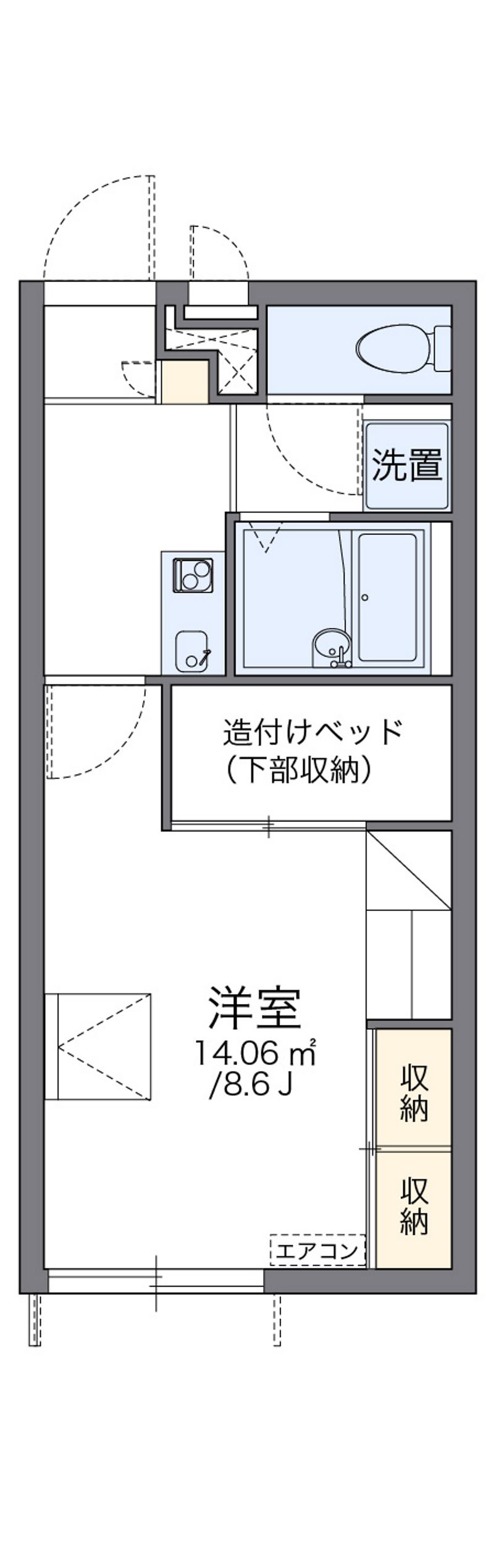レオパレスサンサーラ 間取図