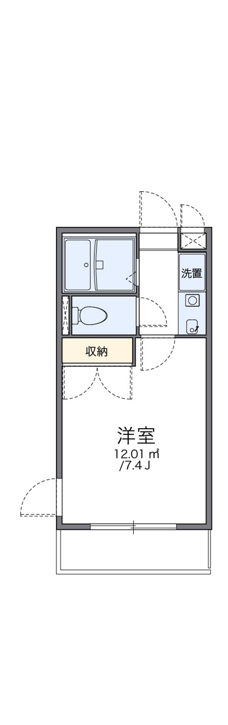 レオパレス西宮北弐番館 間取図