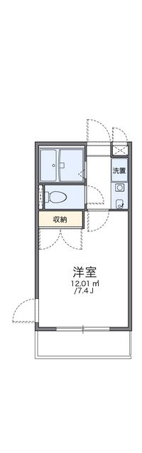 レオパレス西宮北弐番館 間取り図