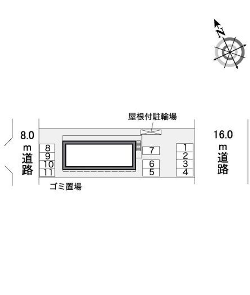 レオパレスグリーン　ビレッジ 駐車場