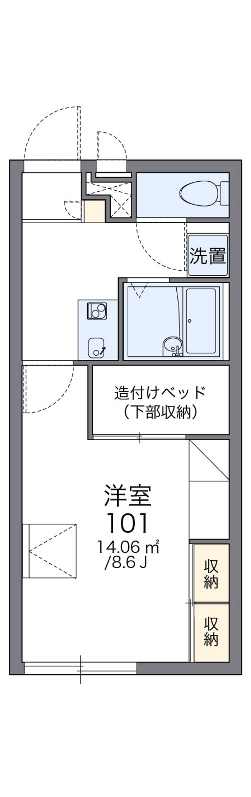 レオパレスエクセレント 間取図