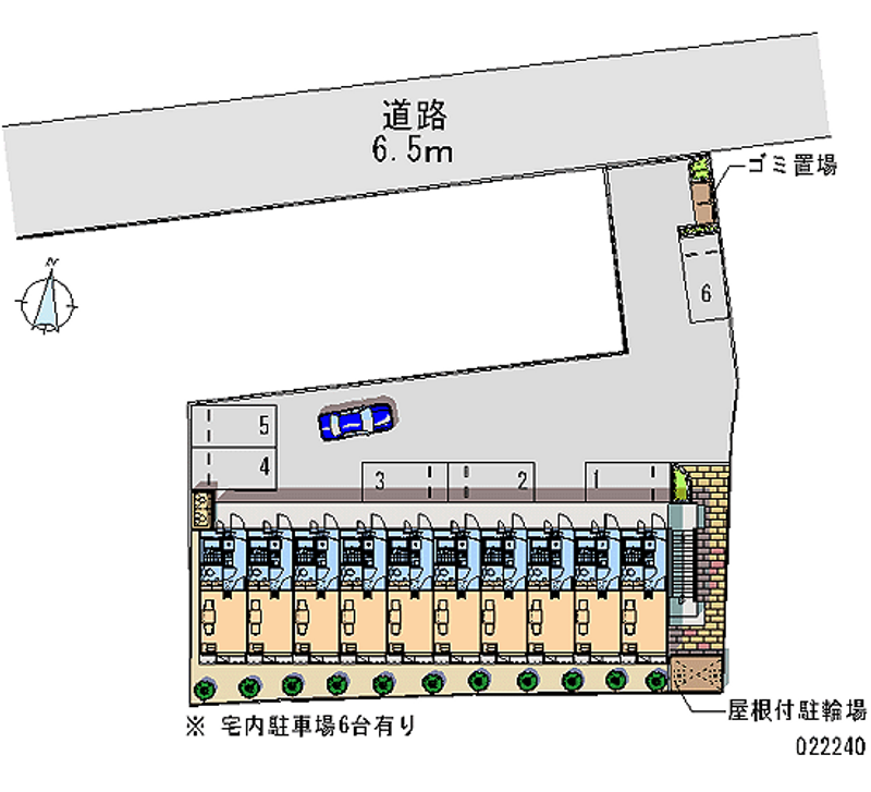 レオパレスポスト　サイド 区画図