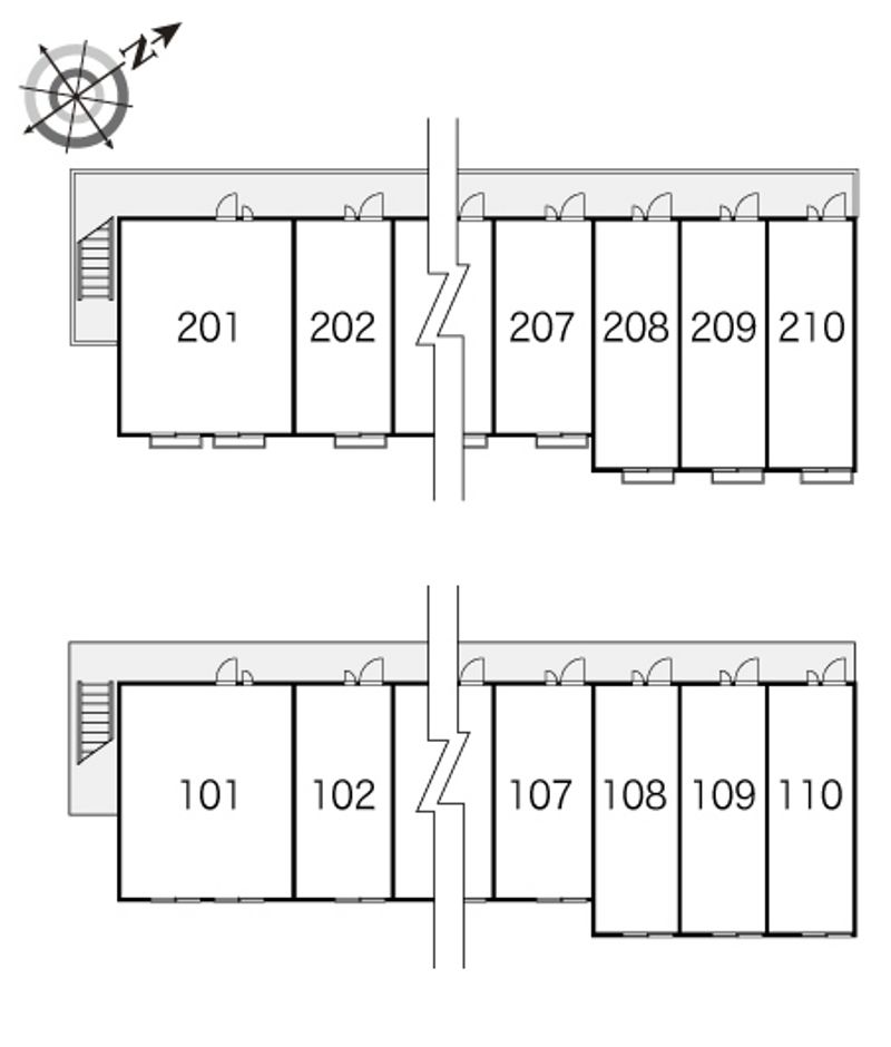 レオパレスＧＲＡＮＤＥＵＲ 間取配置図