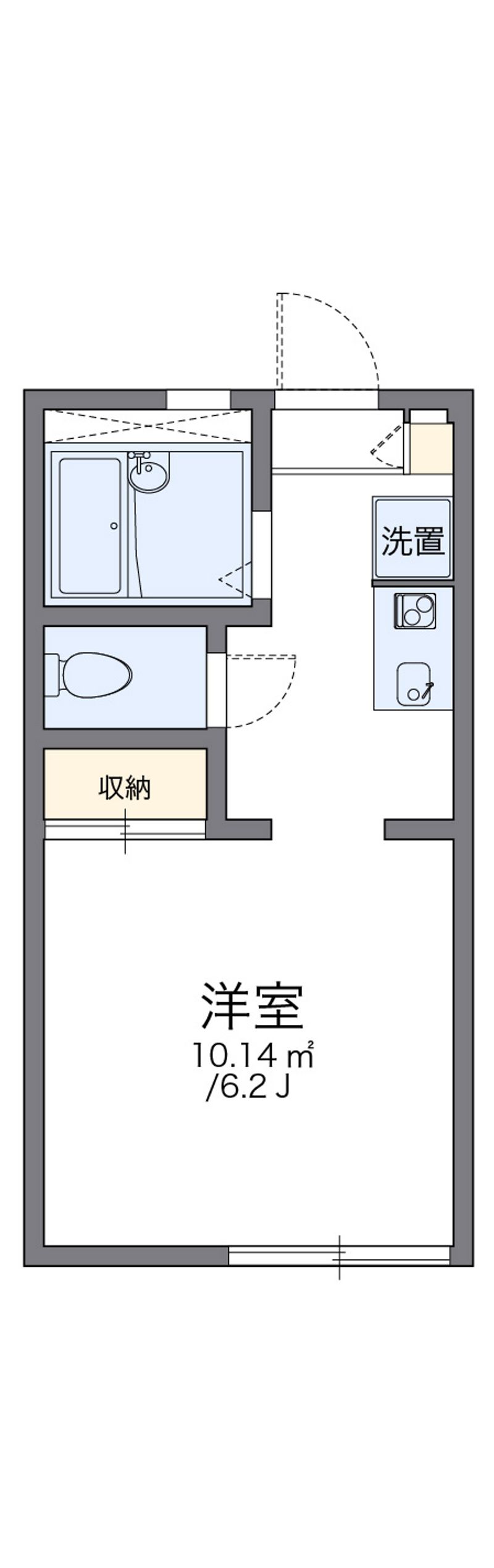 レオパレス長沢 間取図
