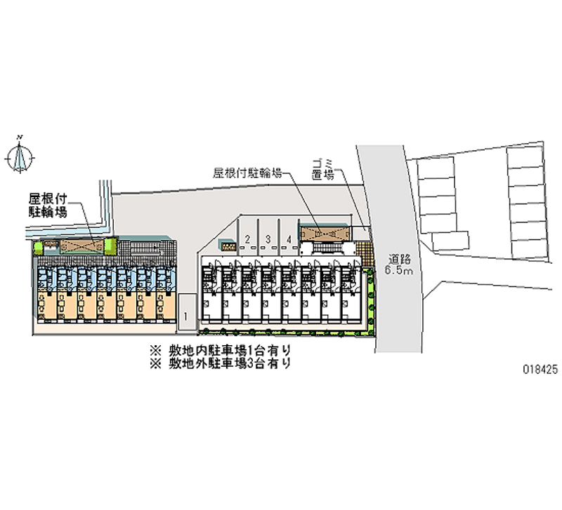 レオパレスサンデン３ 月極駐車場