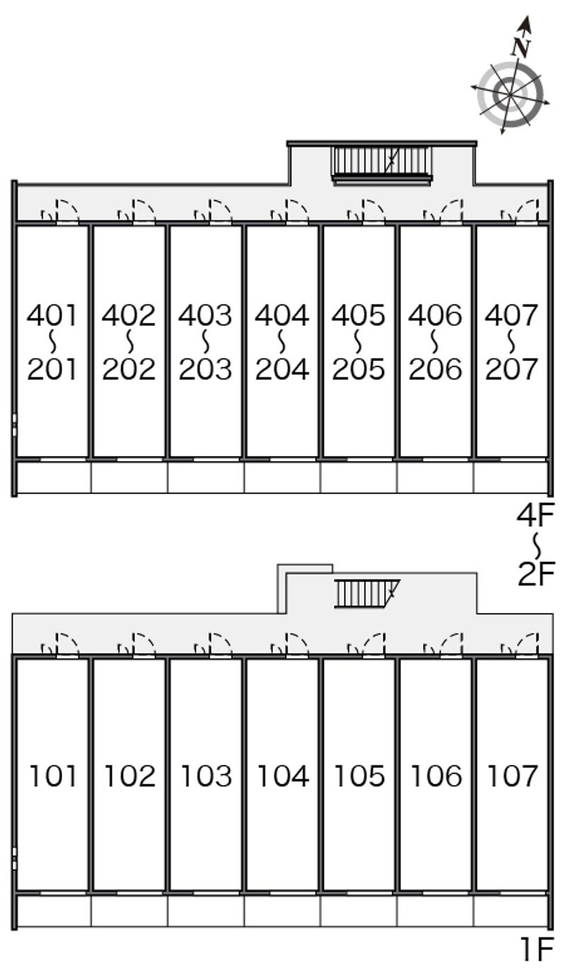 クレイノＳＯＬＵＴＩＯＮＳⅥ 間取配置図