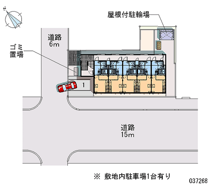 レオパレスコラソンⅡ 区画図