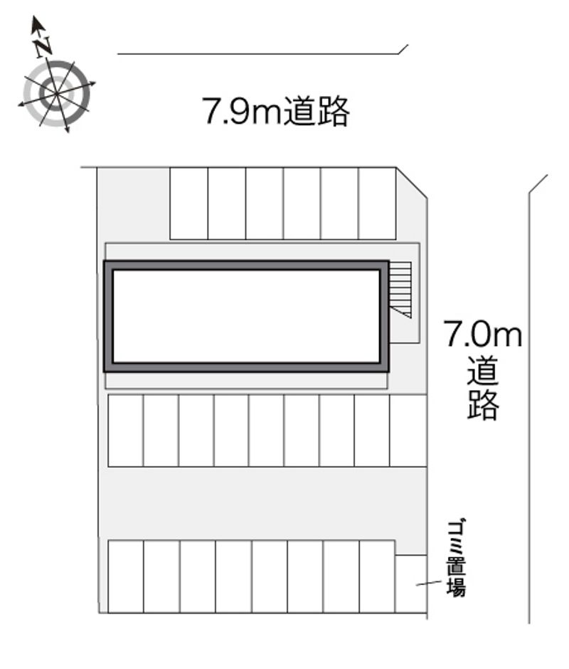 レオパレスＬａ　ｆｏｒｅｔ西町 配置図