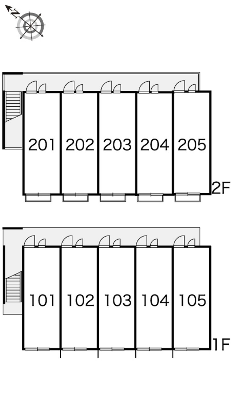 レオパレスＢＯＳＨＵＫＥ 間取配置図