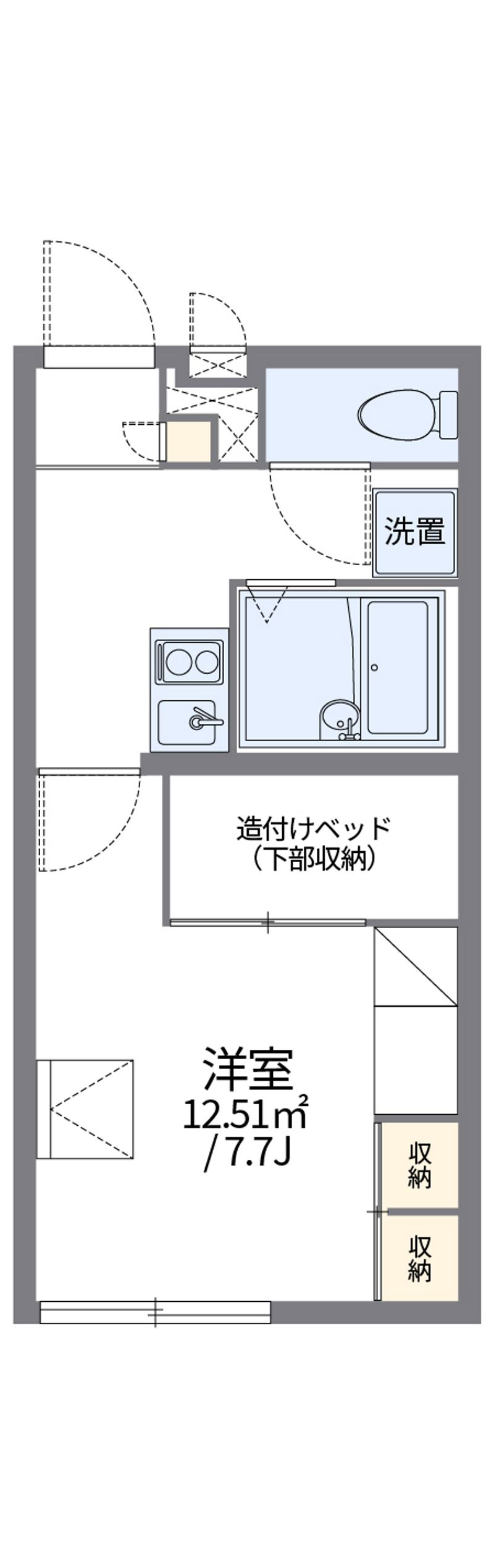 レオパレスアール 間取図