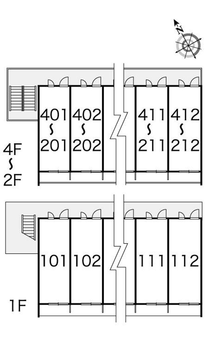 レオパレス平安 間取り配置図