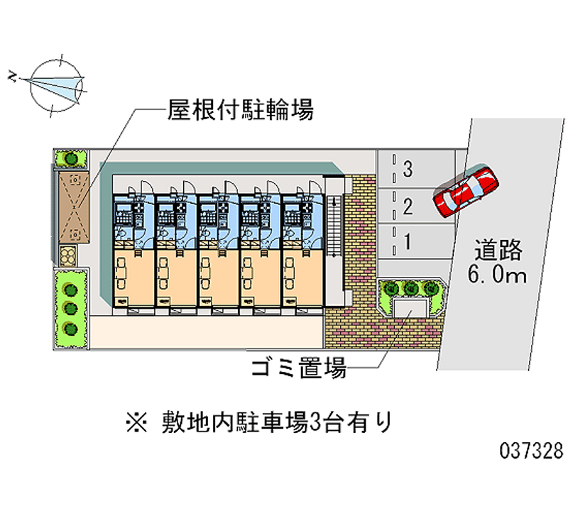 レオパレスピーチハウス 月極駐車場