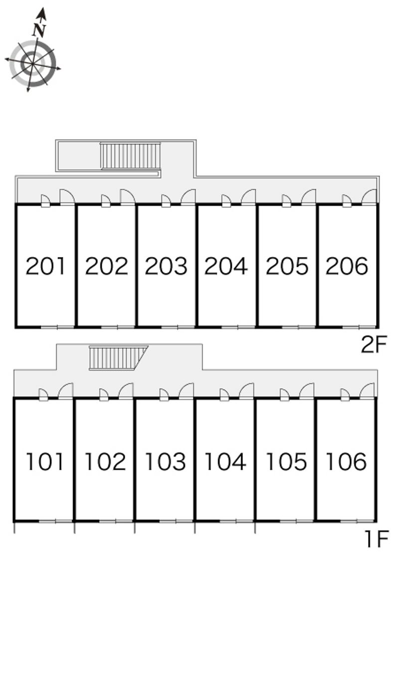 レオパレスカメリア 間取配置図