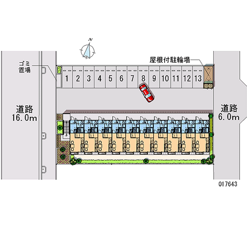 レオパレスプライム 月極駐車場