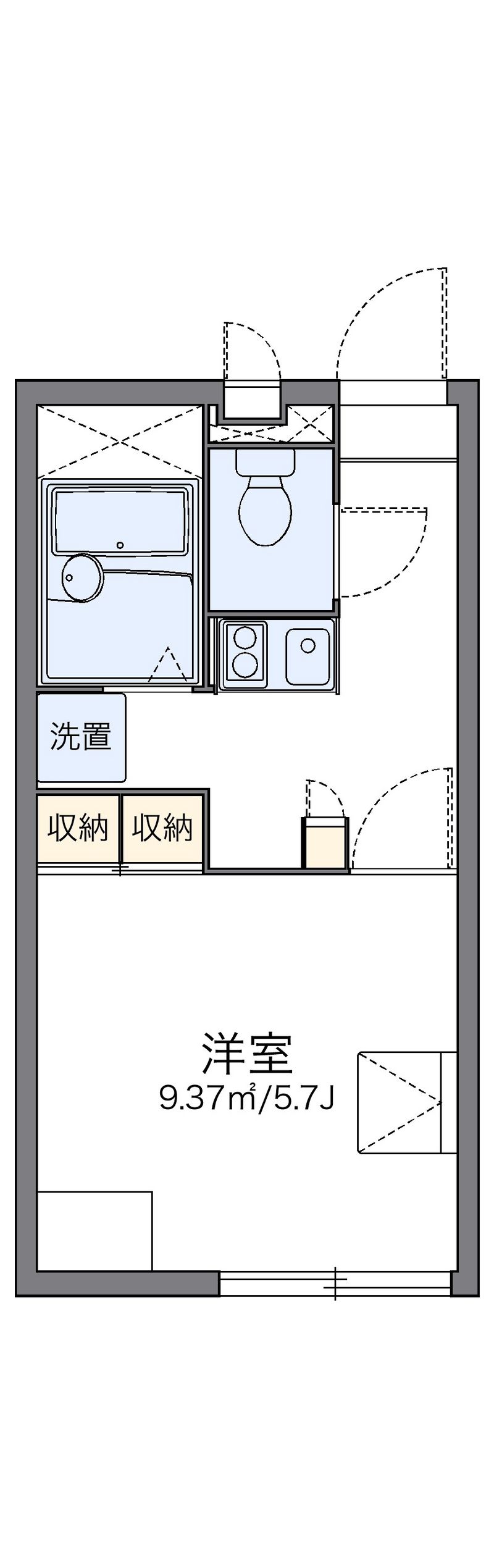 レオパレス新安城 間取図