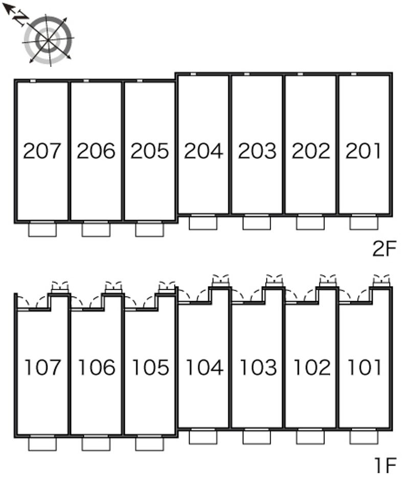 レオネクストｎａｇｏｍｉ 間取り配置図