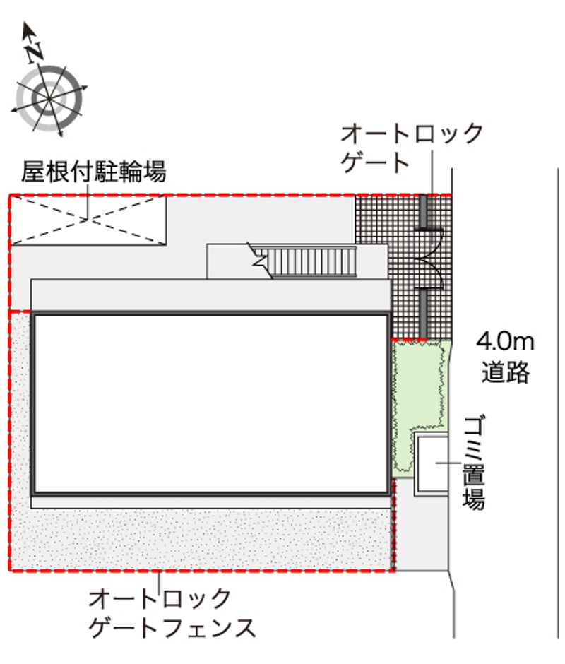 レオパレス喜十 配置図