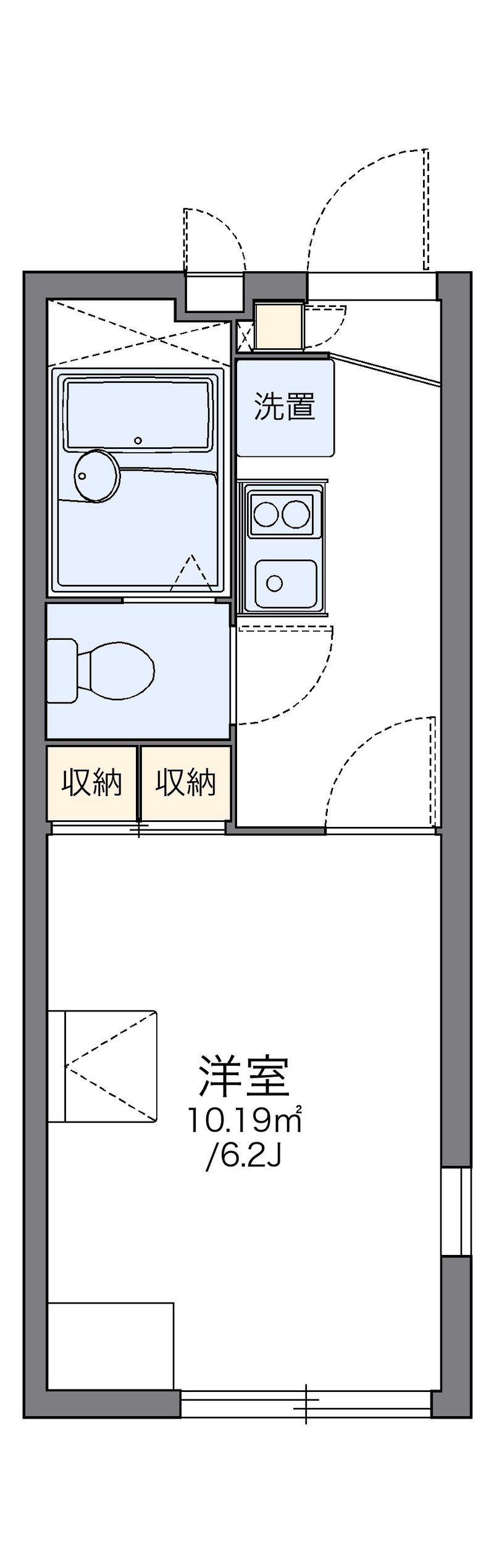 レオパレスウエスト本郷Ⅰ 間取図