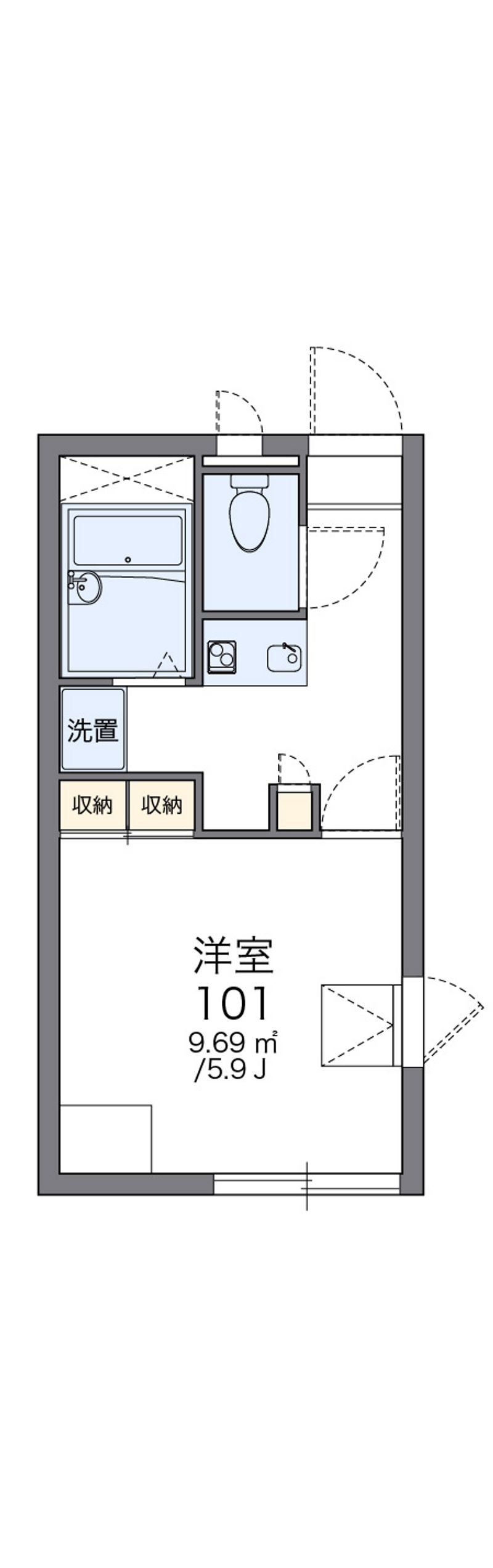 レオパレス須磨の森アネックス 間取図