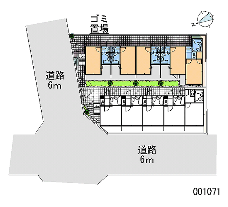 レオパレス東金町第５ 区画図