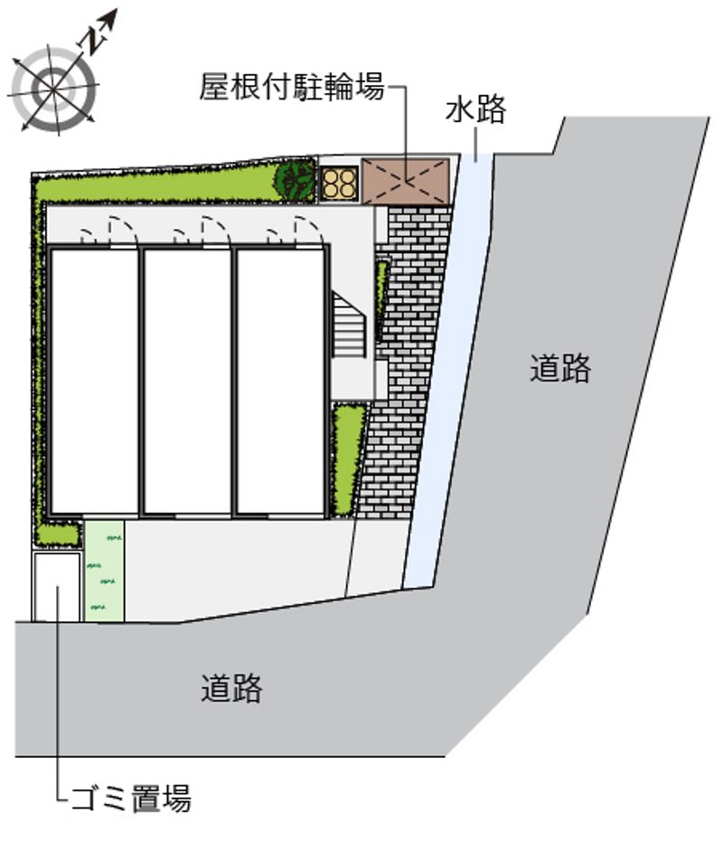 レオパレスパークコンフォールⅡ 配置図