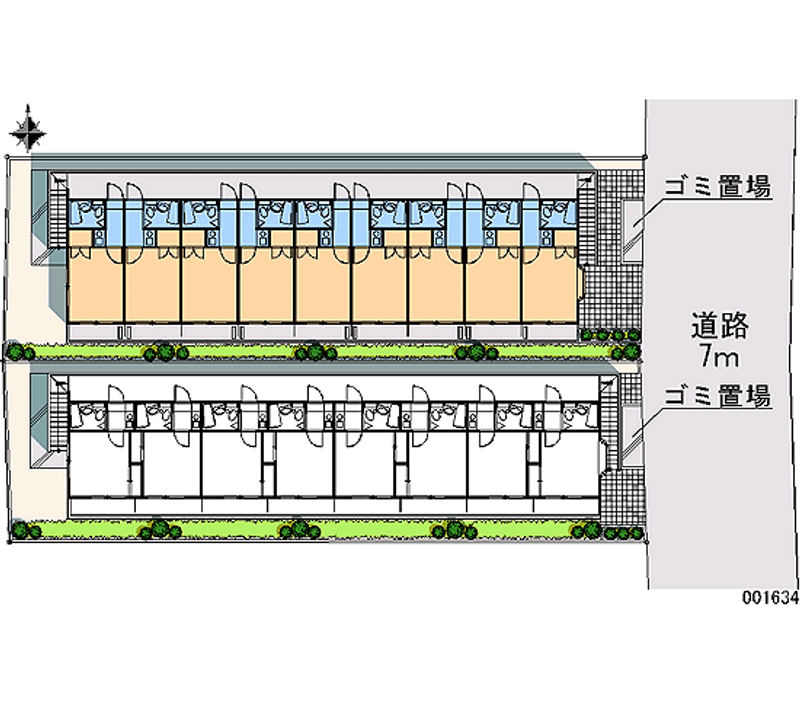 レオパレスブルーリバー 区画図