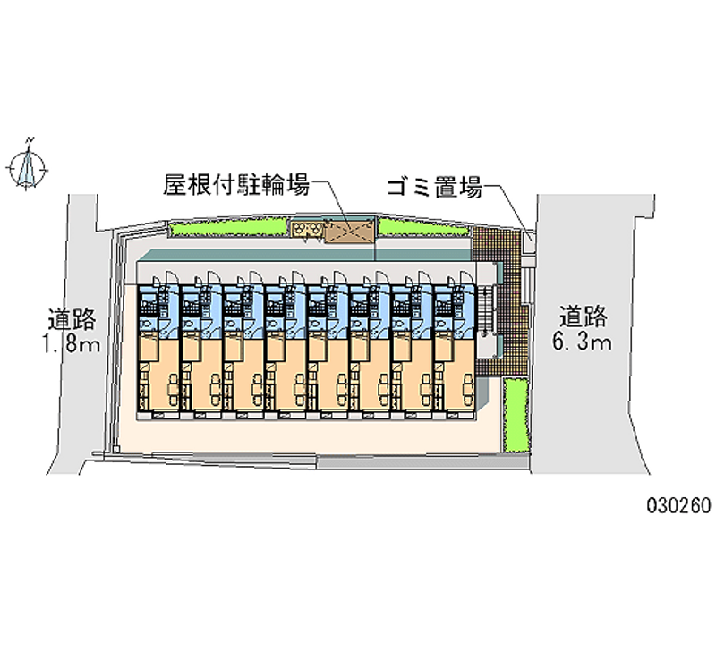 レオパレス久比里 区画図