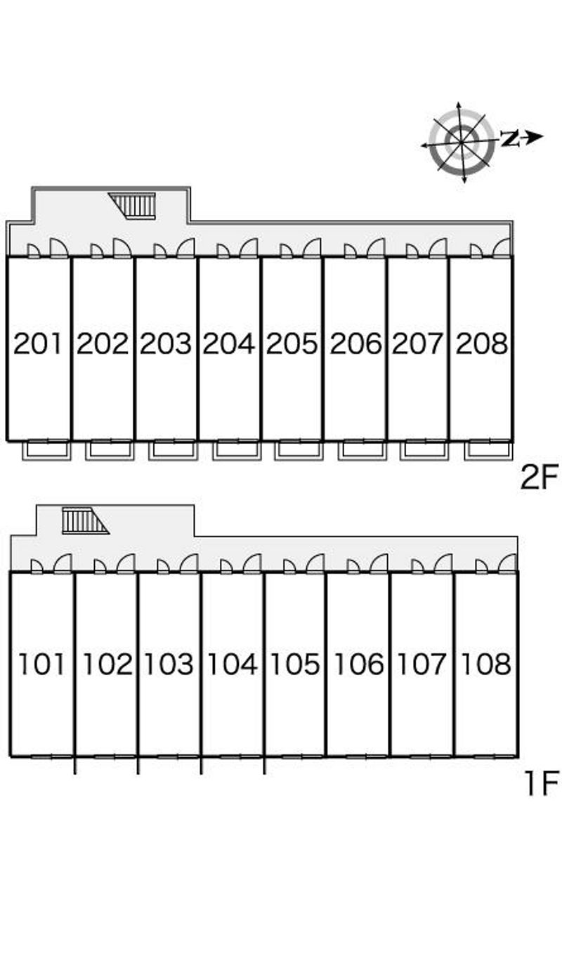 レオパレスＹＡＭＡＳＡＫＩ 間取配置図