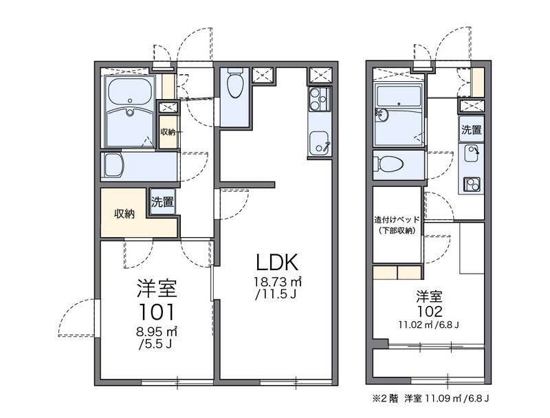 レオパレス参丁目 間取り