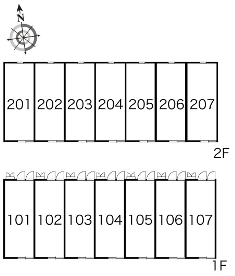 レオパレスベェシャン 間取配置図