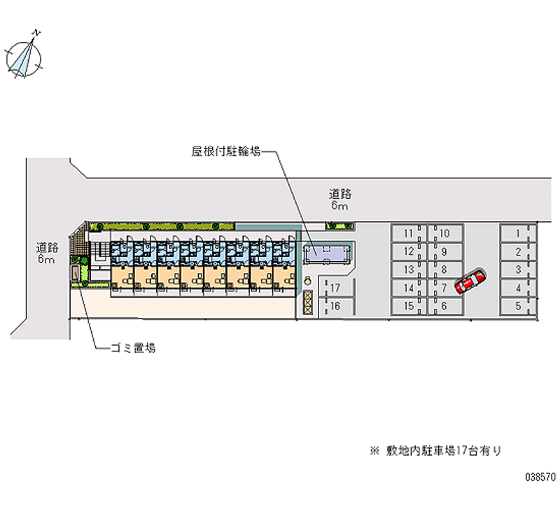 レオパレス竹尾 月極駐車場